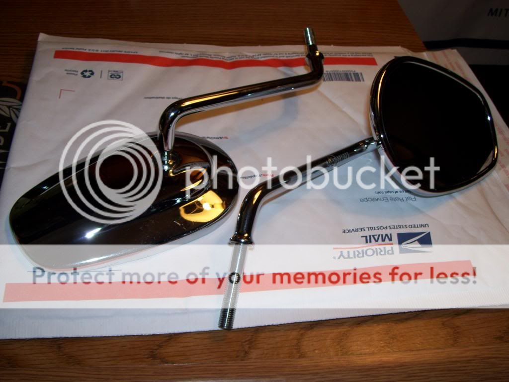HD chrome long stem mirrors Harley Davidson Forums