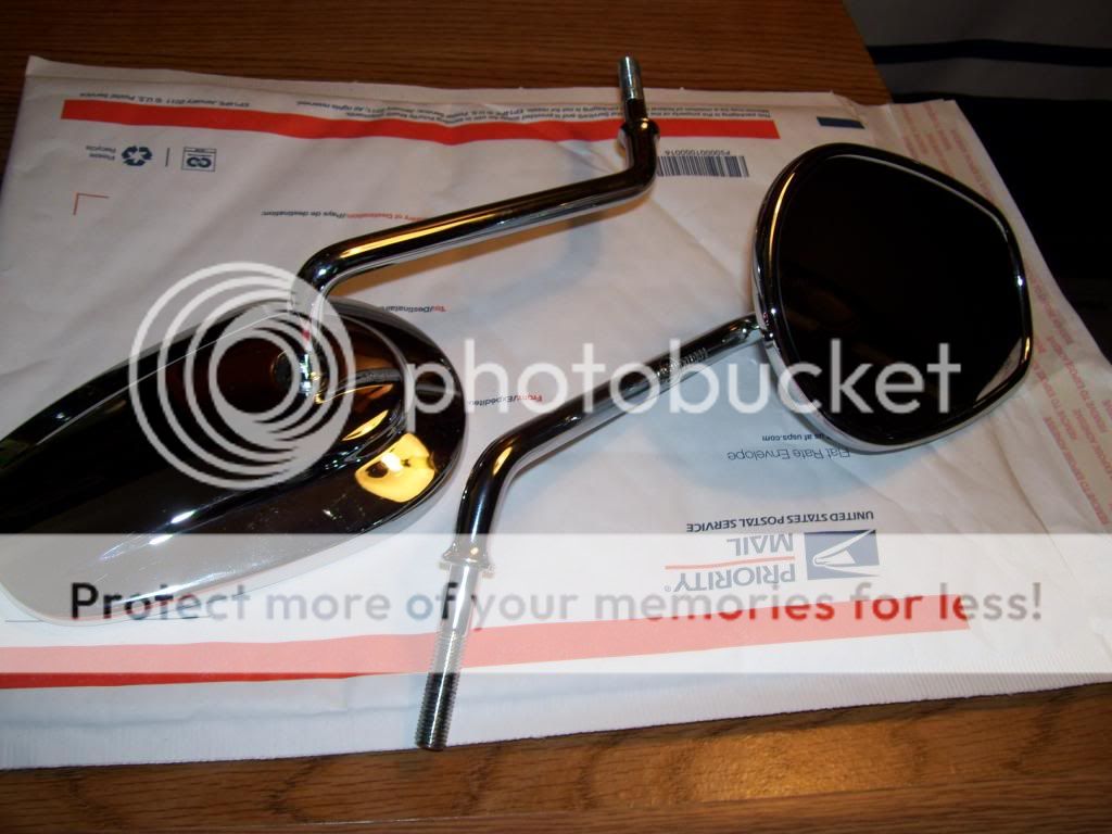 chrome long stem mirrors Harley Davidson VRod Forum