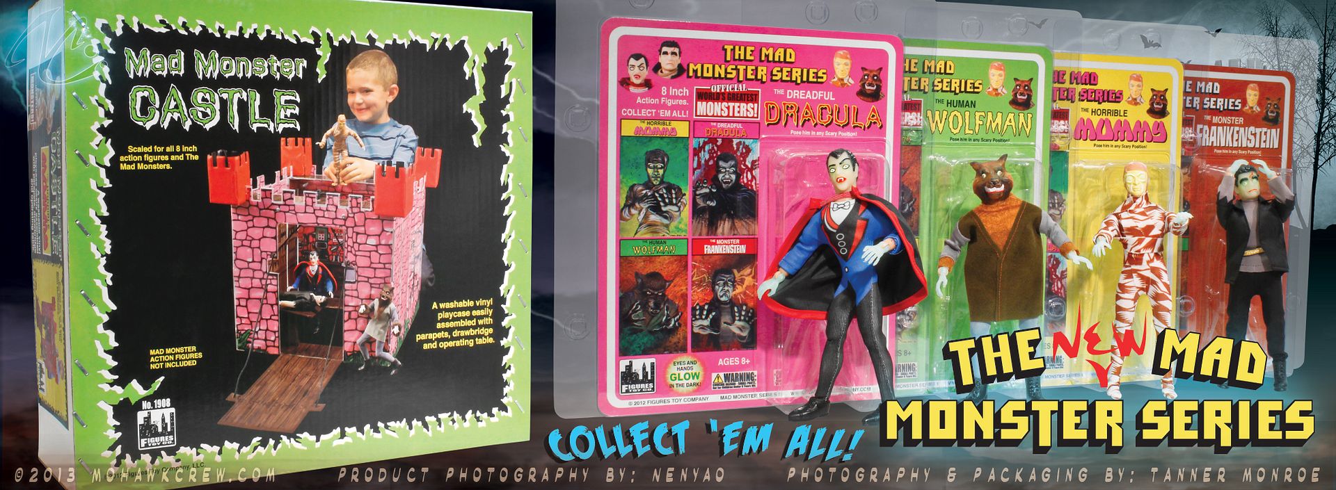 Figures Toy Company presents the NEW Mad Monster Series 1 and Castle Playset